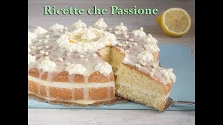 Torta al limone con crema senza cottura  Ricette che Passione [upl. by Ramso]