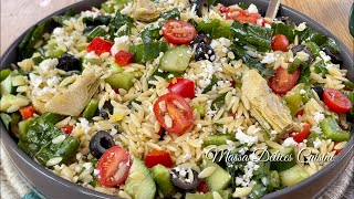 Salade D’Orzo Végétarienne Méditerranéenne Santé et Facile [upl. by Ronoc]