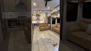 Cedar Creek rear kitchen at the RV show ￼ [upl. by Petua]