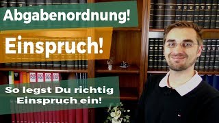 EINSPRUCH einlegen So geht es ganz einfach [upl. by Eniawtna]