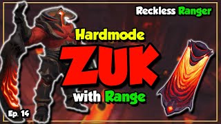 Ranged HM Zuk  FLAWLESS HM Zuk run  Reckless Range  Runescape 3 14 [upl. by Trager]