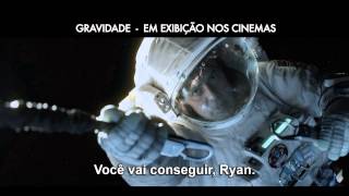 Gravidade  Comercial de TV 2 leg HD  Em exibição nos cinemas [upl. by Adgam]