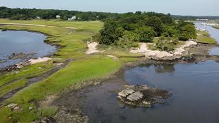 Chaffinch Island Drone Flight  Guilford CT USA wwwTravelersWithABucketListcom [upl. by Emanuela]