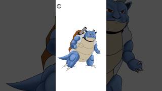 Pokemon Drawing Blastoise  Part 2  Real Pokemon shorts [upl. by Nuawd640]