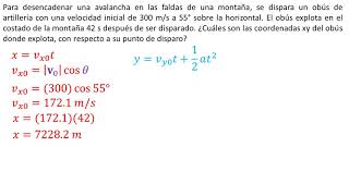 Física  Movimiento de proyectiles  Ejemplo 1 [upl. by Iveson60]