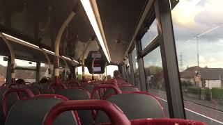 Upstairs  Route 44  Lothian Buses Volvo B5TL ADL Enviro 400 MMC  628 SJ21 MZP [upl. by Forras]