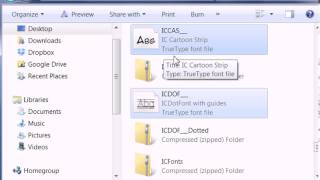 How To Install Fonts On A PC [upl. by Larena]