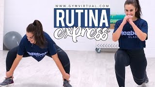 Rutina express para quemar grasa  Total Body GymVirtual [upl. by Nnylannej]