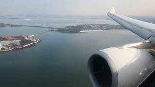 Landing at Boston in an Iberia A333 [upl. by Anilam]