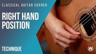 Right Hand Position for the Classical Guitar [upl. by Henryk]