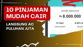 Part 2 10 Pinjaman Online Mudah Cair dan Terpercaya 2024 [upl. by Eiluj]