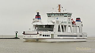 ferry FRISIA III Emden Doppelendfähre island Norderney built by Cassenswerft 2015 [upl. by Aicatsue]