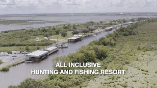 Pelicans Roost Resort Delacroix Louisiana [upl. by Yenattirb]