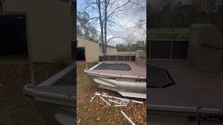 Building a pontoon catamaran with custom trampoline bed ￼ [upl. by Yoreel921]