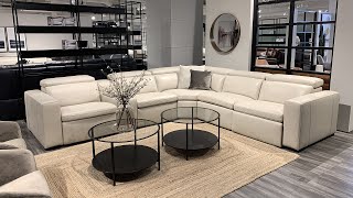 Motique Modern Leather Sectional with Recliner  Jubilee Furniture [upl. by Caryl224]