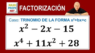 Caso 5 de factorización trinomio de la forma x²bxc Video 1 [upl. by Delora]