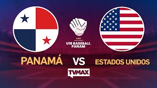 PANAMÁ VS ESTADOS UNIDOS  CAMPEONATO SUB18  EN VIVO [upl. by Nonahs559]