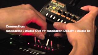 KORG monotron DELAY x monotribe  Future Dub Sound [upl. by Kalbli280]