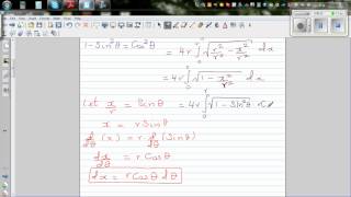 Proof of area of a circle  pi r2 using calculus [upl. by Evander]