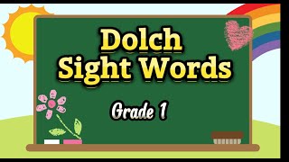 Dolch Sight Word Grade 1 [upl. by Ameerahs447]