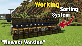 UPDATE Working Sorting System in Minecraft Bedrock 119 Bedrock [upl. by Draper]