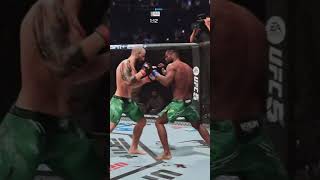 My friend Bet I couldn’t get a Overhand Knockout ufc mma gaming [upl. by Anerbas]