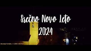 SREČNO NOVO LETO 2024  DRONEOGNJEMET MONTAGE  Slovenija Turnišče 112024 [upl. by Fafa]