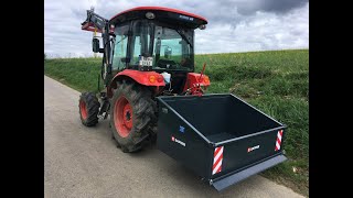 Heckcontainer Abholung und Ersteinsatz  Saphir TL 150  Branson Traktor 5025C [upl. by Assyn]