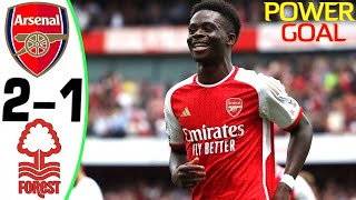 Arsenal vs Nottingham Forest 21  All Goals and Highlights 12082023 💥 SAKA [upl. by Hnahc956]