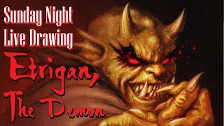 Sunday Night Drawing Etrigan The Demon [upl. by Gertrud]