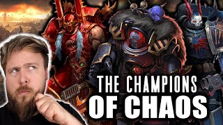 Every Type Of Chaos Champion EXPLAINED  Warhammer 40K Lore [upl. by Meara]