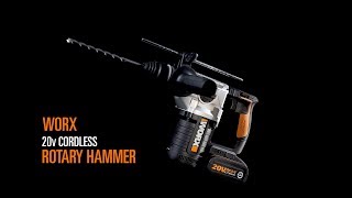 WORX WX392 20V ROTARY HAMMER UK [upl. by Rather810]