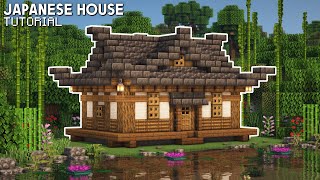 Minecraft How to Build a Small Japanese House  Survival House Tutorial [upl. by Krenn62]