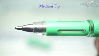 Uniball Jetstream – SX 210 – Green Color Ink Cap Type pen Model 11199 [upl. by Sager188]