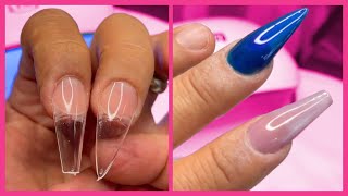 YN NAILS SCHOOL  FIBER GEL KIT  FULL COVER NAIL TIPS [upl. by Ayak]