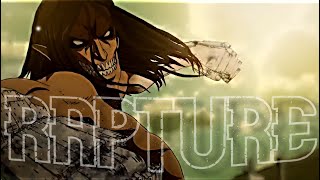 Eren vs Reiner AOT  RAPTURE EditAMV [upl. by Whittemore]