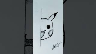 How to draw Pikachu shorts art pikachu drawing [upl. by Nitsud]