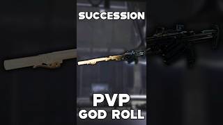 DESTINY 2 SUCCESSION PVP GOD ROLL [upl. by Lehcem857]