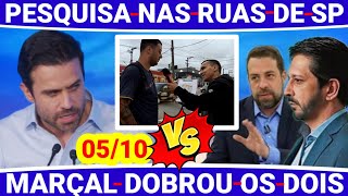 UEGENTE MARÃ‡AL SUPERA BOULOS E NUNES EM PESQUISAS NAS RUAS DE SP VAI SER NO PRIMEIRO TURNO 0610 [upl. by Luar709]