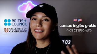 cursos online para aprender inglés gratis  certificado 🇬🇧  British Council  Cambridge [upl. by Timms984]