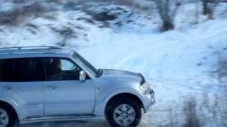 Pajero on Snow battle [upl. by Halsey]