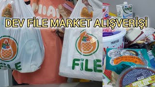 Dev File Market Alışverişi 🛒 File Marketten Alınması Gerekenler Buzdolabı Yerleştirme [upl. by Neryt904]