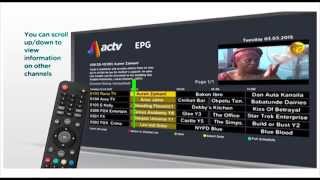 ACTV101  How To Access EPG On Your Remote Control [upl. by Atkins666]