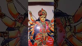 Meyer hather prothom maa durga glass painting dailyvlog art glasspainting ytshorts [upl. by Nilats543]