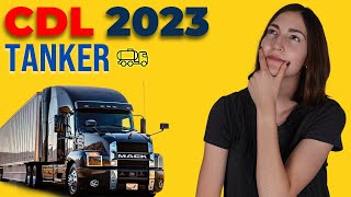 CDL Tanker Test 2023 60 Questions with Explained Answers [upl. by Mallory43]