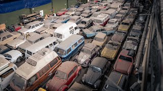 INSANE 175 CLASSIC CARS BARN FIND COLLECTION in London [upl. by Anayad]