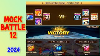 Mock Battle 12 2024  Only 21 Turns  Summoners War [upl. by Inad]