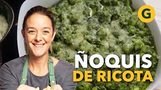 ÑOQUIS de RICOTA con SALSA a base de ESPINACA 🥬 por Juli Oriolo  El Gourmet [upl. by Giesecke]