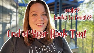 it’s the END OF THE YEAR book tag \\ goals books to finish [upl. by Eilrac]