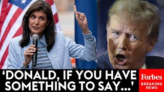 Nikki Haley Fires Back At Trump After ExPresident Asks Where Her Husband Is At South Carolina Rally [upl. by Aelyk]